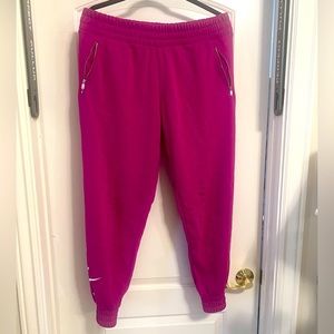 Nike Magenta Joggers Size L